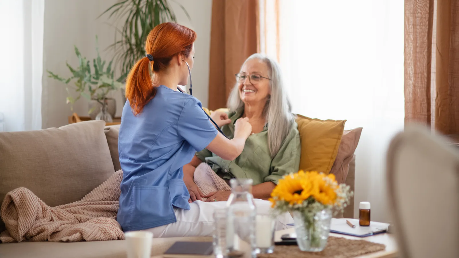 When is home nursing care required?